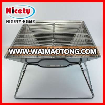 outdoor foldable sainless steel BBQ grill